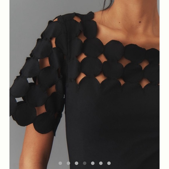 NWT Anthropologie Cutwork Mini Shift Dress - Picture 4 of 7